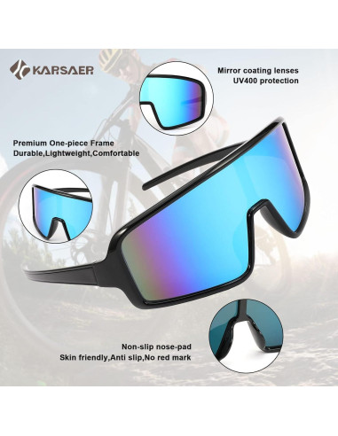 Gafas de sol deportivas Karsaer para ciclismo y béisbol