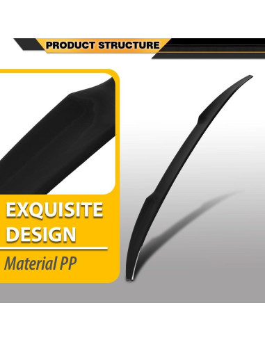 Alerón Trasero BMW X4 G02 2019-2024 Estilo M4 Negro Brillante