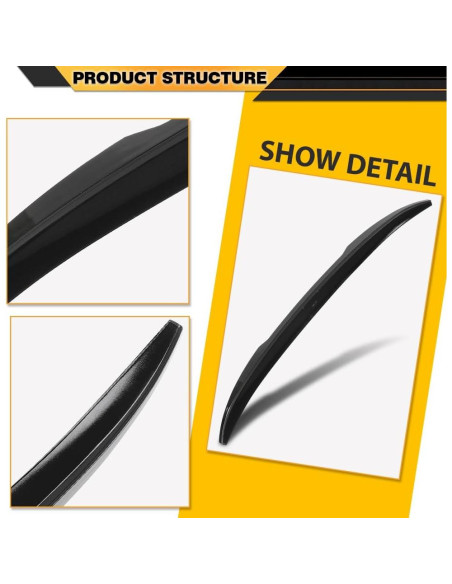 Alerón Trasero BMW X4 G02 2019-2024 Estilo M4 Negro Brillante