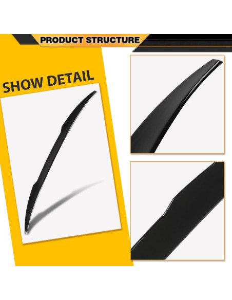 Alerón Trasero BMW X4 G02 2019-2024 Estilo M4 Negro Brillante