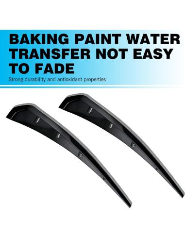 2 Ventilaciones Laterales de Guardabarros Dogary ABS Negro