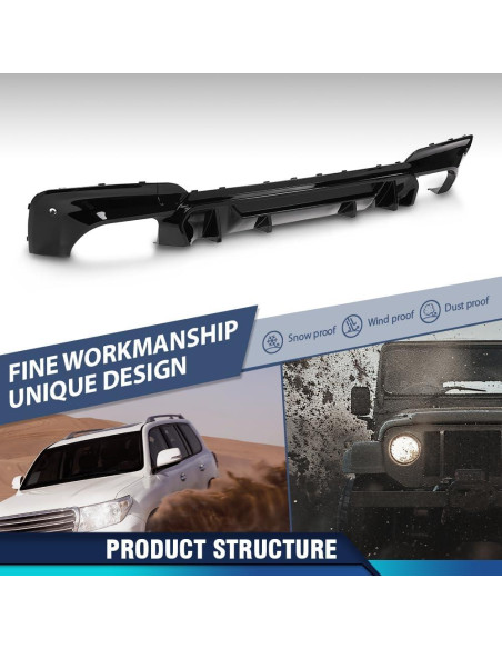 Labio de Difusor Trasero PIT66 para BMW X3 G01 M40i 2018-2021