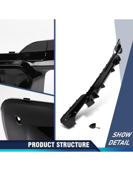 Labio de Difusor Trasero PIT66 para BMW X3 G01 M40i 2018-2021