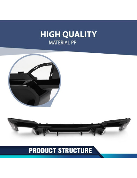 Labio de Difusor Trasero PIT66 para BMW X3 G01 M40i 2018-2021