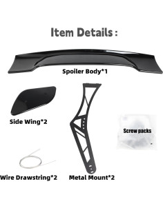 Alerón trasero STSEV01 para Volkswagen Passat B7 2012-2019 2