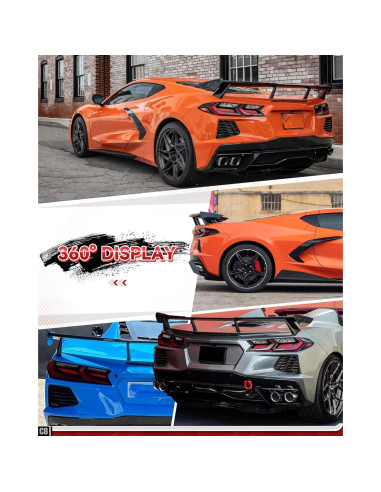 Alerón Trasero Alto Kingcher C589 para Corvette C8 2020-2025