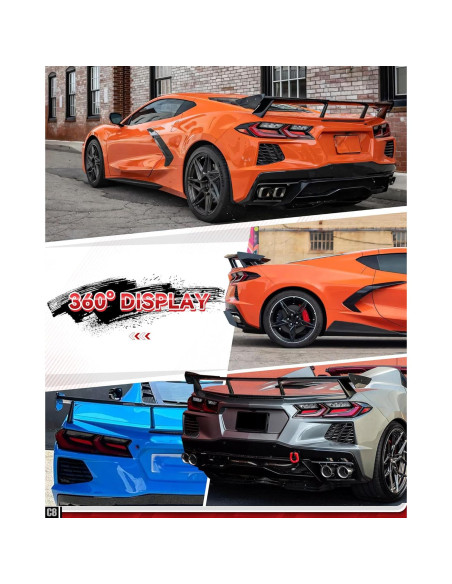 Alerón Trasero Alto Kingcher C589 para Corvette C8 2020-2025