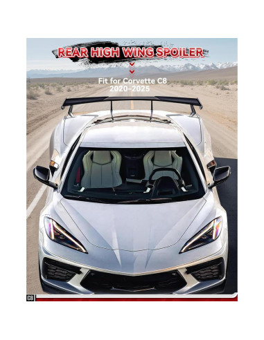 Alerón Trasero Alto Kingcher C589 para Corvette C8 2020-2025
