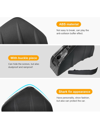 Difusor de Labio de Parachoques Trasero Augeny Universal Negro