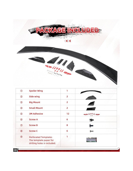Alerón Trasero Alto Kingcher C589 para Corvette C8 2020-2025