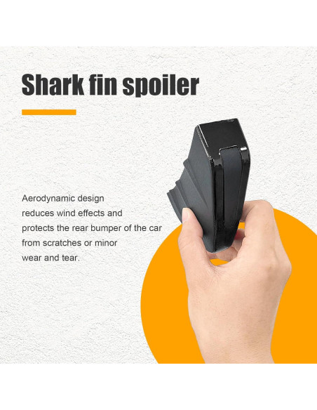 Difusor de Labio de Parachoques Trasero Augeny Universal Negro