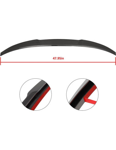 Alerón Trasero GFJEF para Audi A5/S5 2017-2021 Negro Brillante