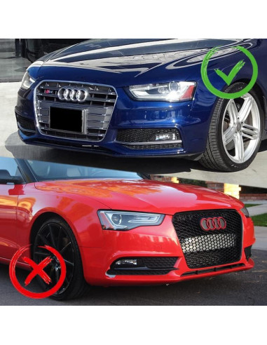 Kit de Labio de Parachoques Frontal 3 Piezas DriftX para Audi A5/S5 2013-2016