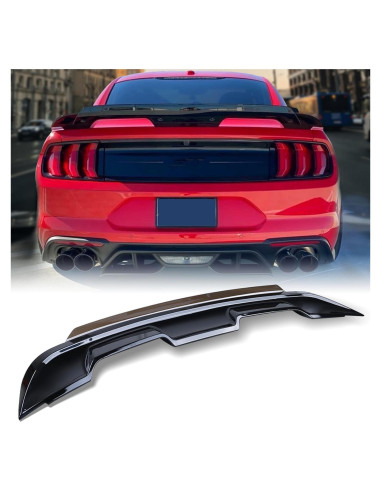 Alerón Trasero Negro Brillante ZZDSNJ Wicker Bill Mustang 2015-2020