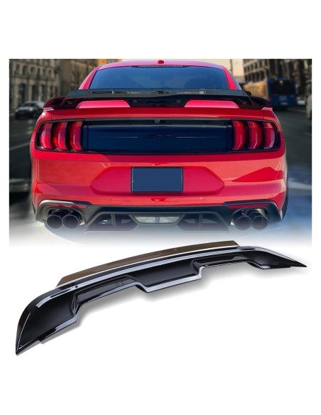 Alerón Trasero Negro Brillante ZZDSNJ Wicker Bill Mustang 2015-2020