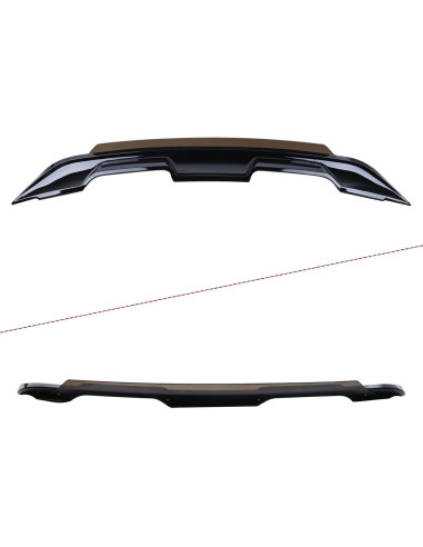 Alerón Trasero Negro Brillante ZZDSNJ Wicker Bill Mustang 2015-2020