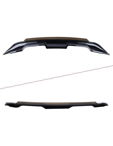 Alerón Trasero Negro Brillante ZZDSNJ Wicker Bill Mustang 2015-2020