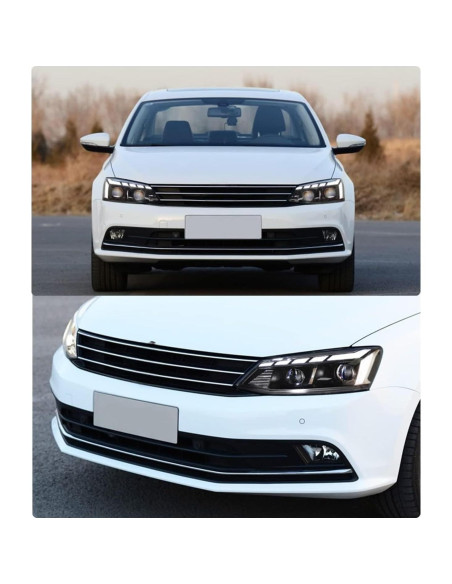 Faros LED Tiempo de Ingenuidad para VW Jetta 2012-2018
