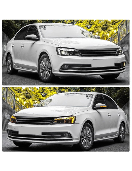 Faros LED Tiempo de Ingenuidad para VW Jetta 2012-2018