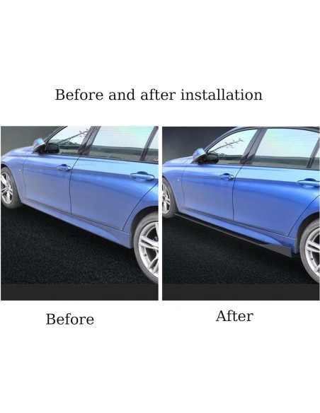 Faldón Lateral Universal ORIVIN 2m Negro para Automóvil