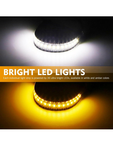 2 Piezas Luz de Señal de Giro LED Ferianl 12.19 cm Universal