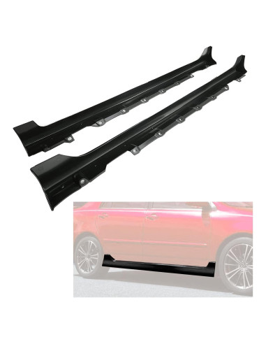 Faldas Laterales KUAFU para Toyota Corolla 2003-2008 - Negro