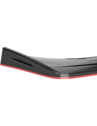 Kit de Spoiler Frontal Universal Spec-D Tuning Negro Rojo