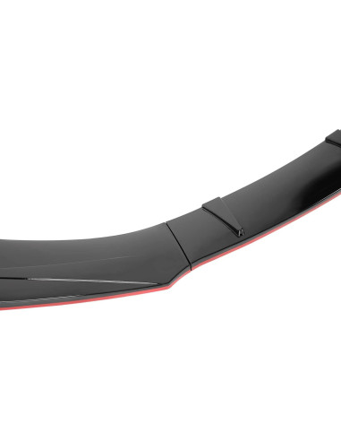Kit de Spoiler Frontal Universal Spec-D Tuning Negro Rojo