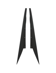 Faldones laterales Chevrolet Corvette C8 2020-2024 - Negro 2