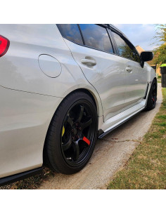 Faldones Laterales HECASA para Subaru WRX/STI 2015-2021 Negro 2