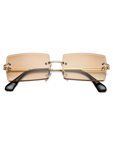 Gafas de Sol Rectangulares UV400 Metal D2 Tés 58mm