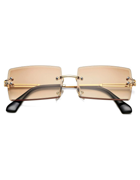 Gafas de Sol Rectangulares UV400 Metal D2 Tés 58mm