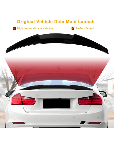 Alerón Trasero KHK E92 Negro Brillante para BMW 3-Series 2006-2013