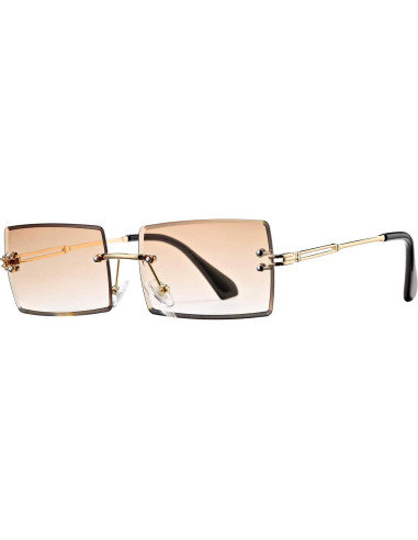 Gafas de Sol Rectangulares UV400 Metal D2 Tés 58mm