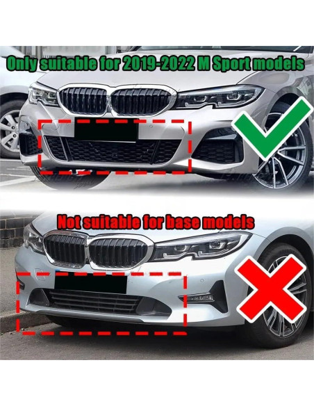 Labio Parachoques Delantero AUTRAGO para BMW G20 G28 M Sport 2019-2022