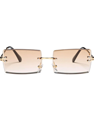 Gafas de Sol Rectangulares UV400 Metal D2 Tés 58mm