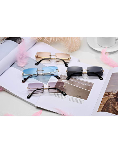 Gafas de Sol Rectangulares UV400 Metal D2 Tés 58mm