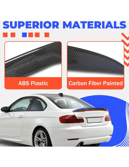 Alerón Trasero HECASA para BMW E92 M3 2007-2013 Fibra de Carbono