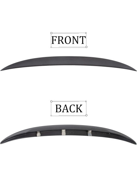 Alerón Trasero HECASA para BMW E92 M3 2007-2013 Fibra de Carbono