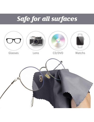 200 Paños de Microfibra Treela para Limpiar Gafas 15x18 cm