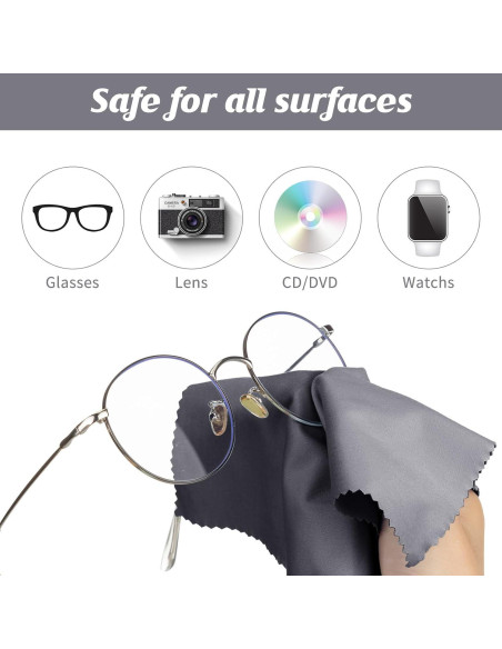 200 Paños de Microfibra Treela para Limpiar Gafas 15x18 cm