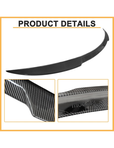 Alerón de maletero DIBON AUTO para Tesla Model 3 2017-2023