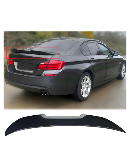 Alerón Trasero BMW Serie 5 F10 F18 2011-2016 Negro Brillante