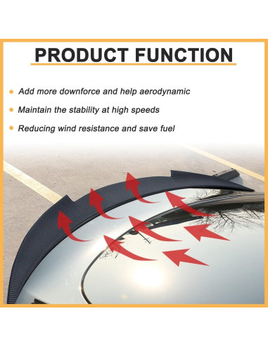 Alerón de maletero DIBON AUTO para Tesla Model 3 2017-2023