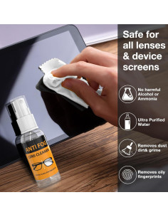 Kit de Limpieza de Gafas Maxsure 3 en 1 con Spray 30ml 2