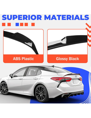 Alerón Trasero HECASA Negro Brillante para Toyota Camry 2018-2024