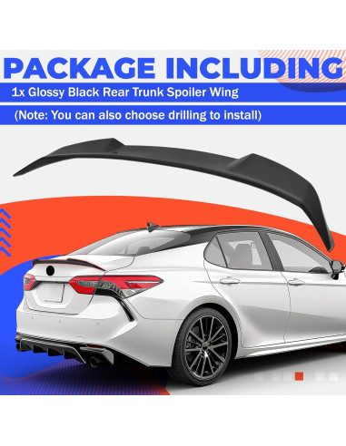 Alerón Trasero HECASA Negro Brillante para Toyota Camry 2018-2024