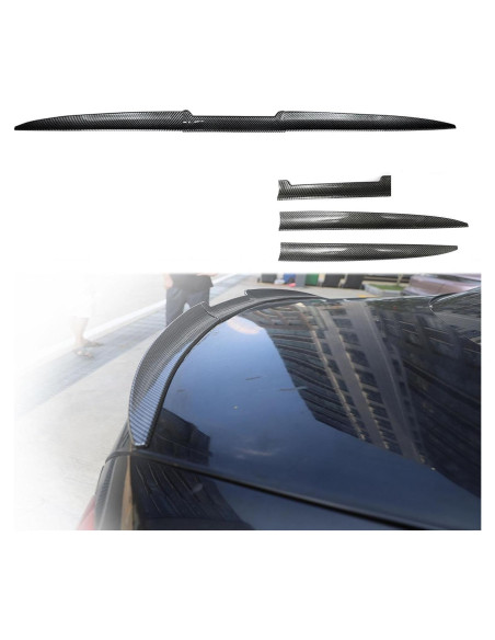 Spoiler Trasero Peugeot 307 2007-2012 Fibra de Carbono 3PCS