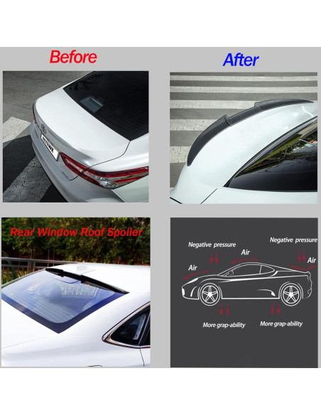 Spoiler Trasero Peugeot 307 2007-2012 Fibra de Carbono 3PCS