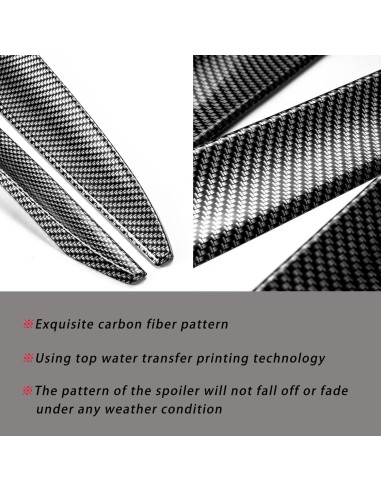 Spoiler Trasero Peugeot 307 2007-2012 Fibra de Carbono 3PCS